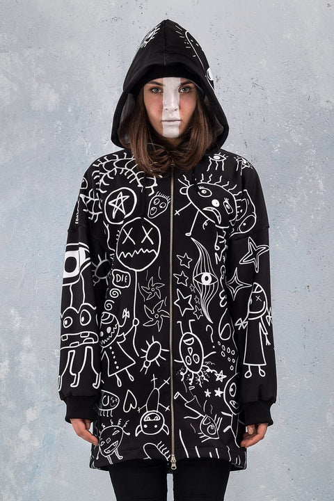 Ugley Dark Zippy Hoodie