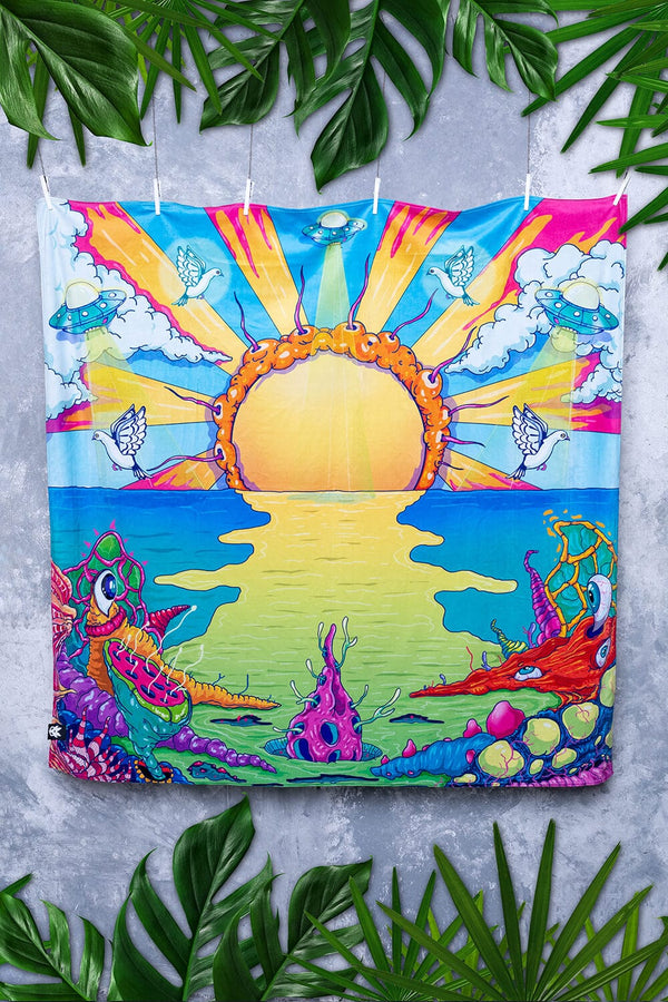 Acid Sunset XXL Handtuch