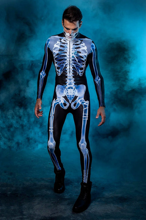 Herren X-Ray Skelett Kostüm