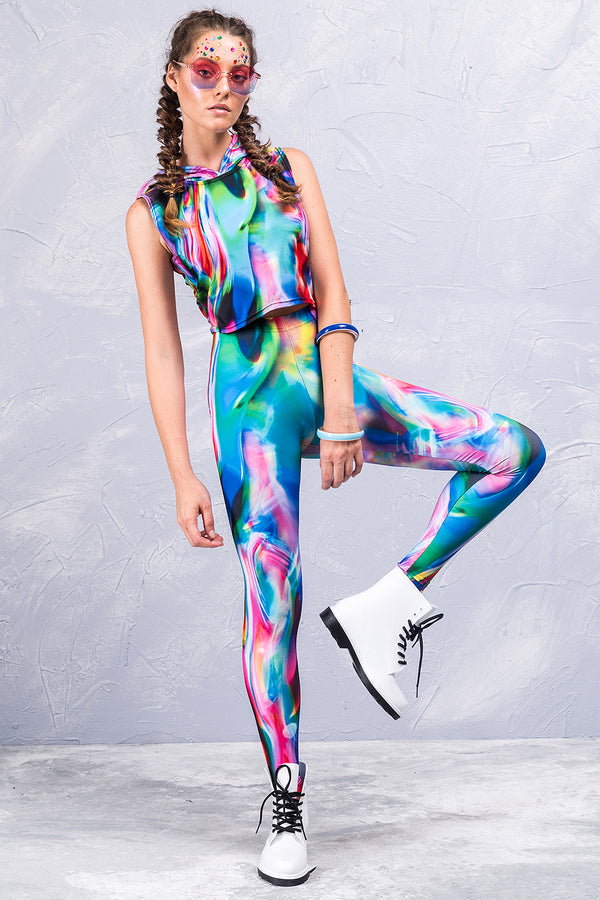 Flüssige abstrakte Leggings