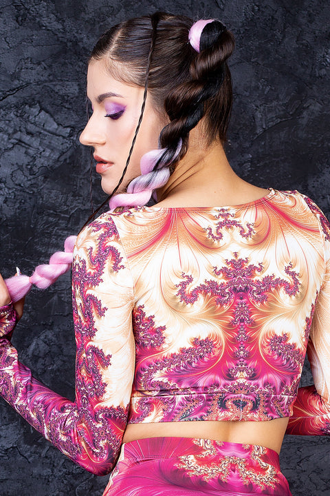Oro Rosado Long Belt Top