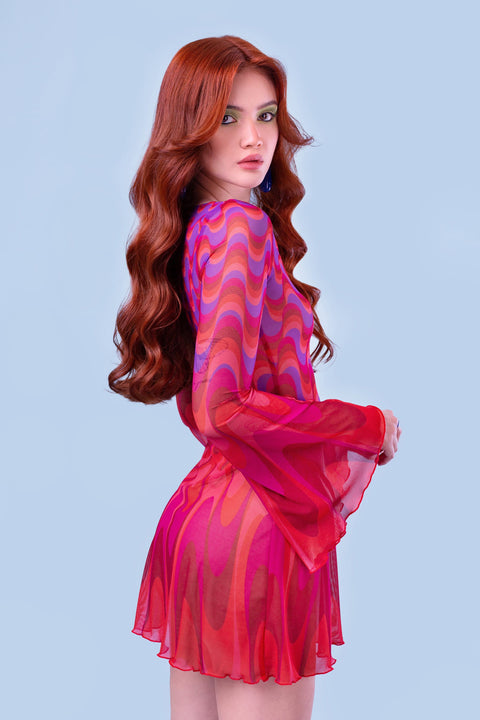 Flo' Mesh Mini Dress