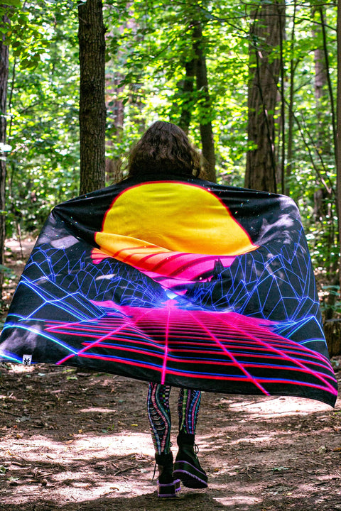Synthwave Sunset XXL Towel