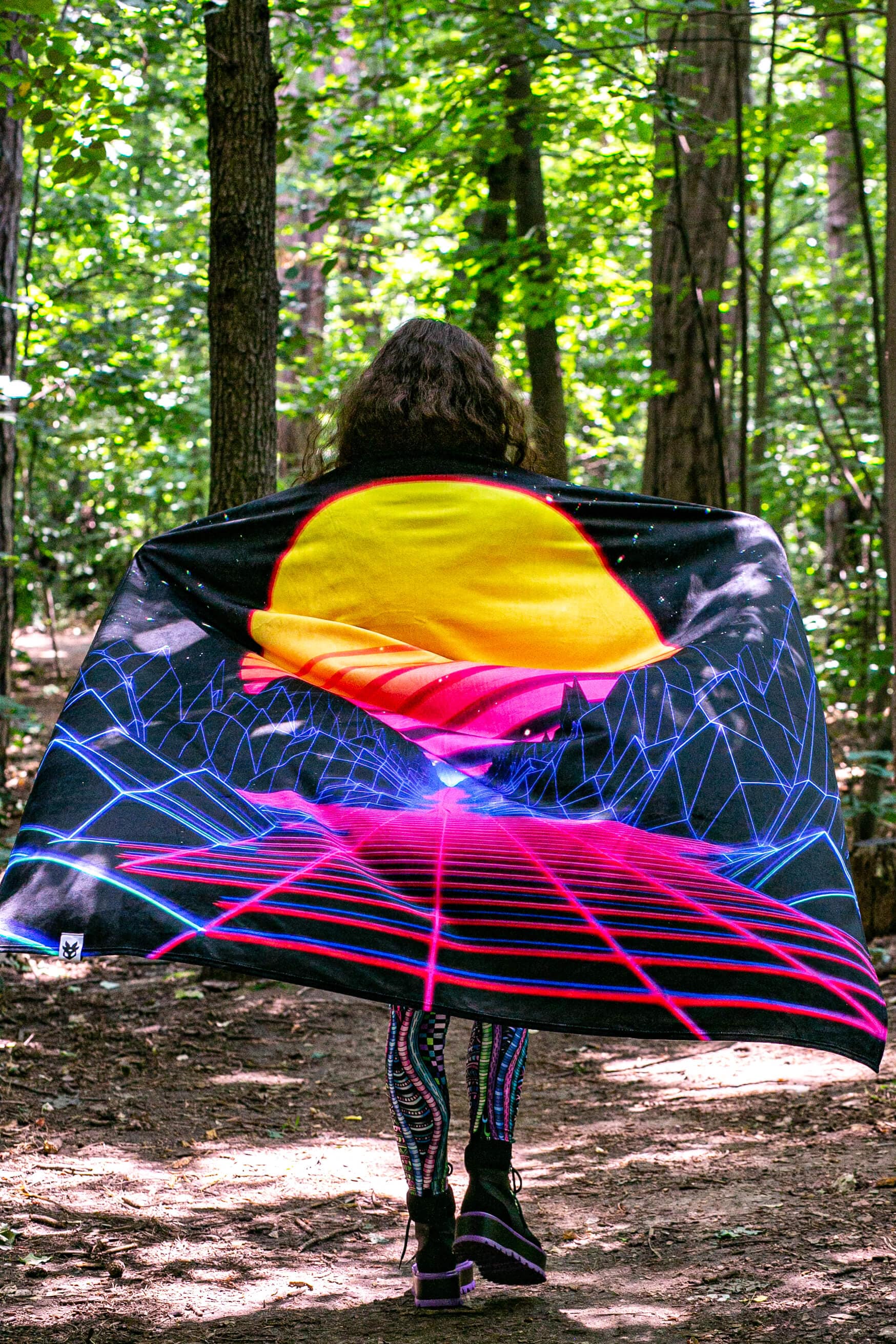 Synthwave Sunset XXL Towel