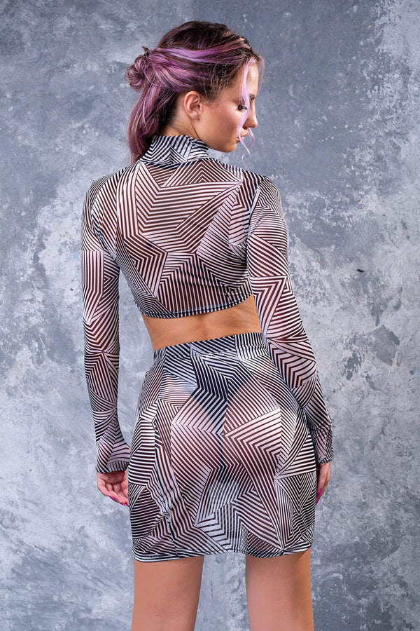 Minimal Mesh Ärmelloses Top