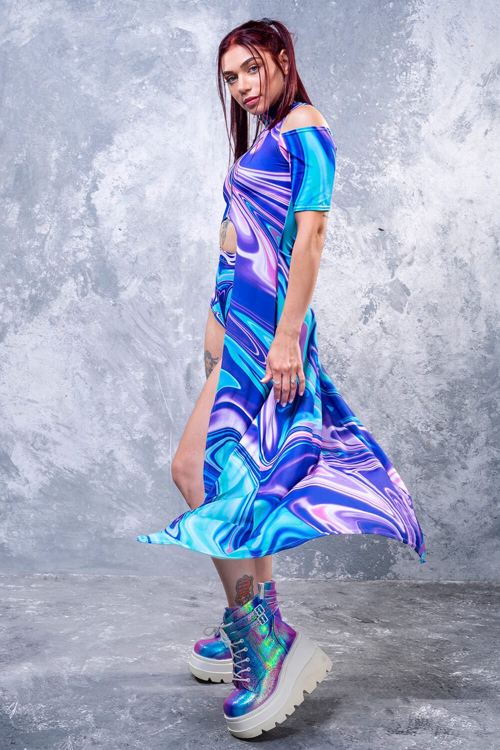 rave dress Fierce Fluid EZ Maxi Rave Outfit