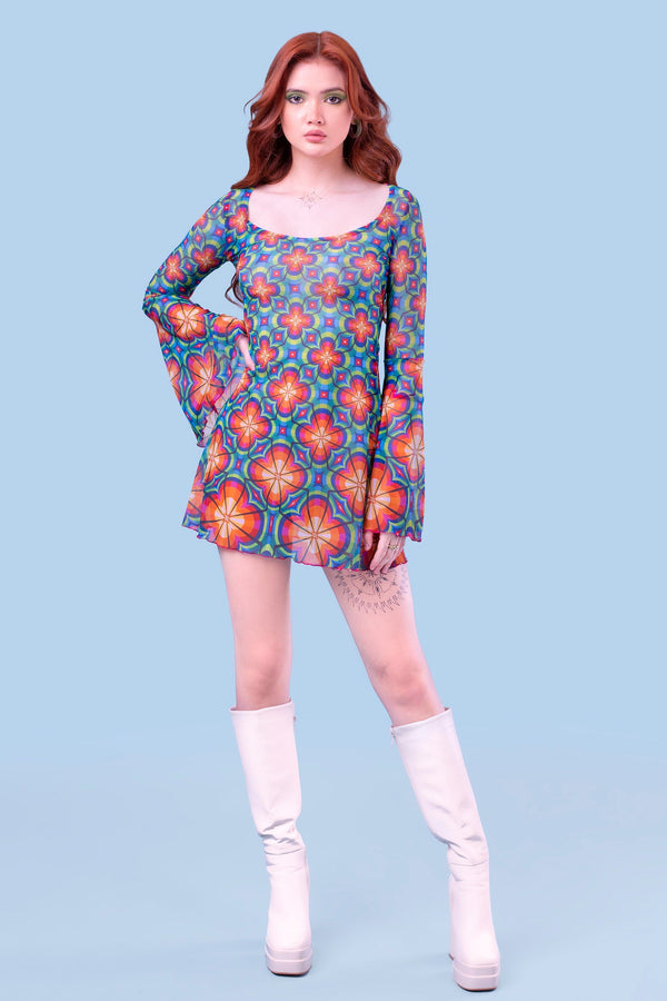 Instant Crush Mesh Mini Dress