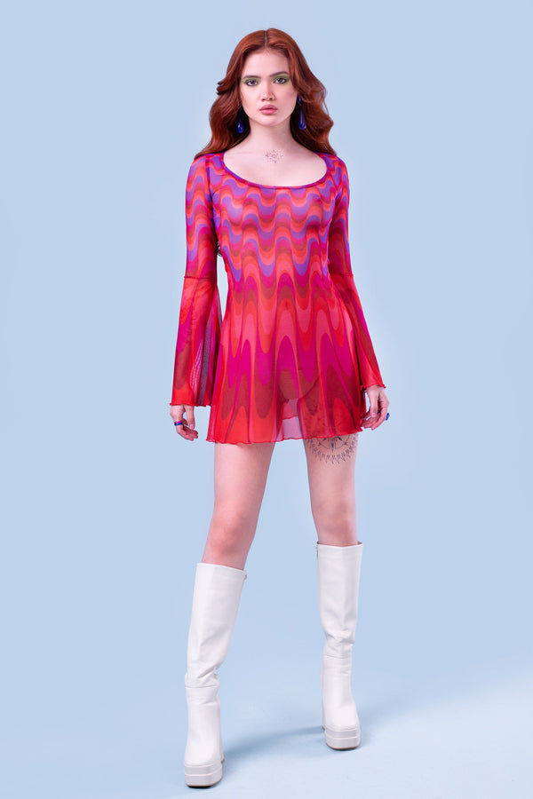Flo' Mesh Mini Kleid