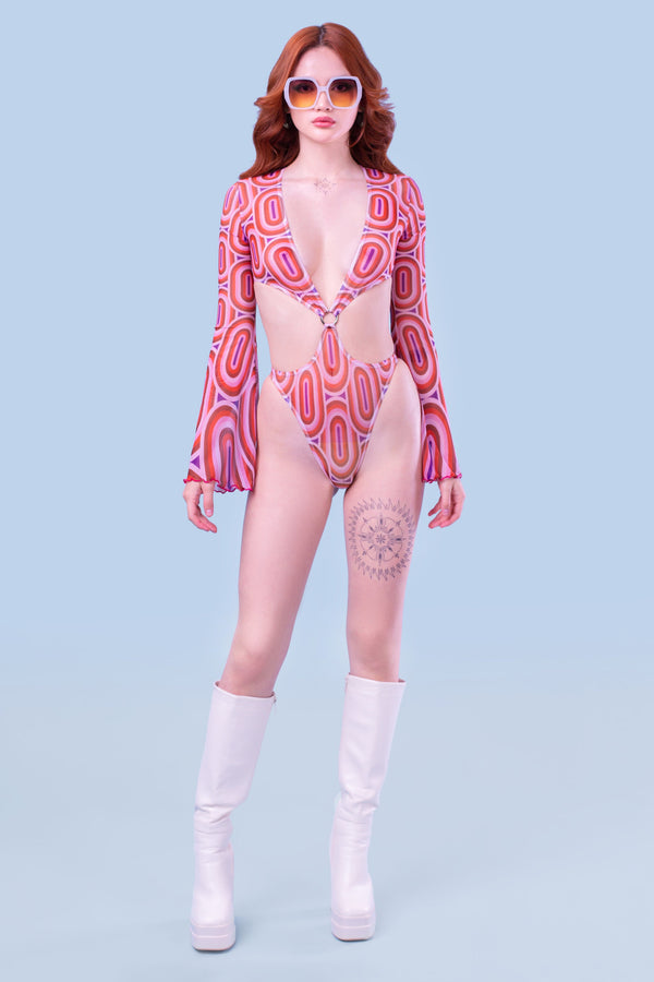 Pretty Odd Mesh Ring Bodysuit