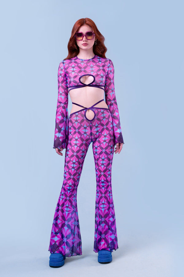 The Fuzz Mesh Wrap Pants