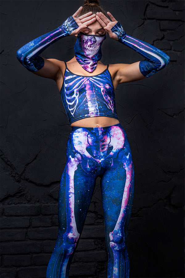 Galaxy Skelett Bandana Set