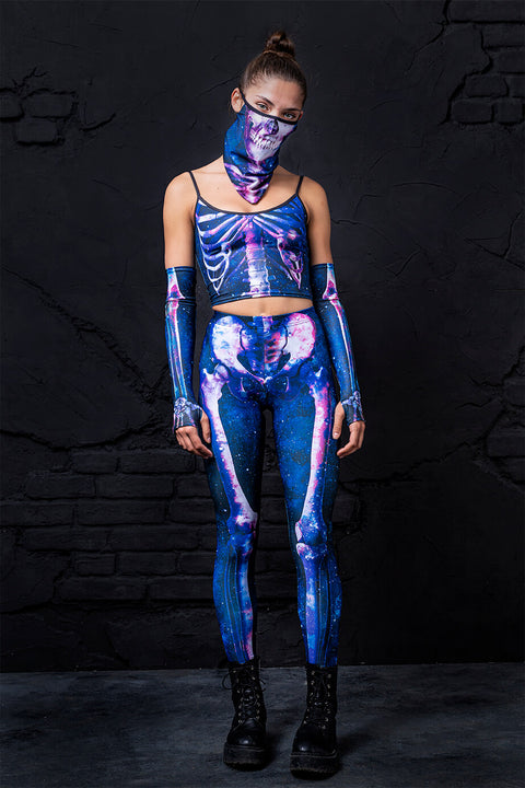 Galaxy Skelett Bandana Set