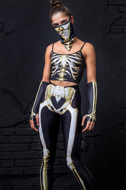 Graveyard Skeleton Bandana Set