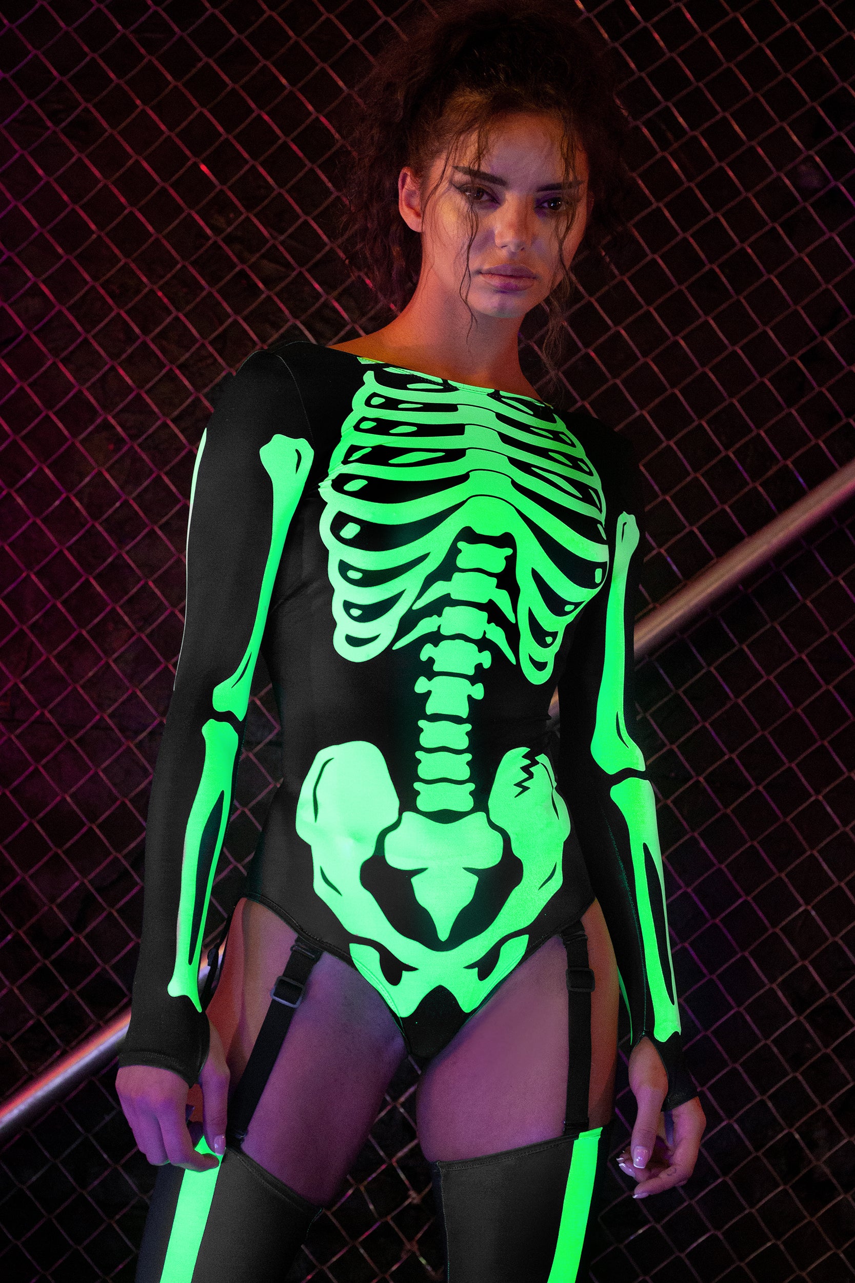 Glow in The Dark Neon Bodysuit - Glow In The Dark Store