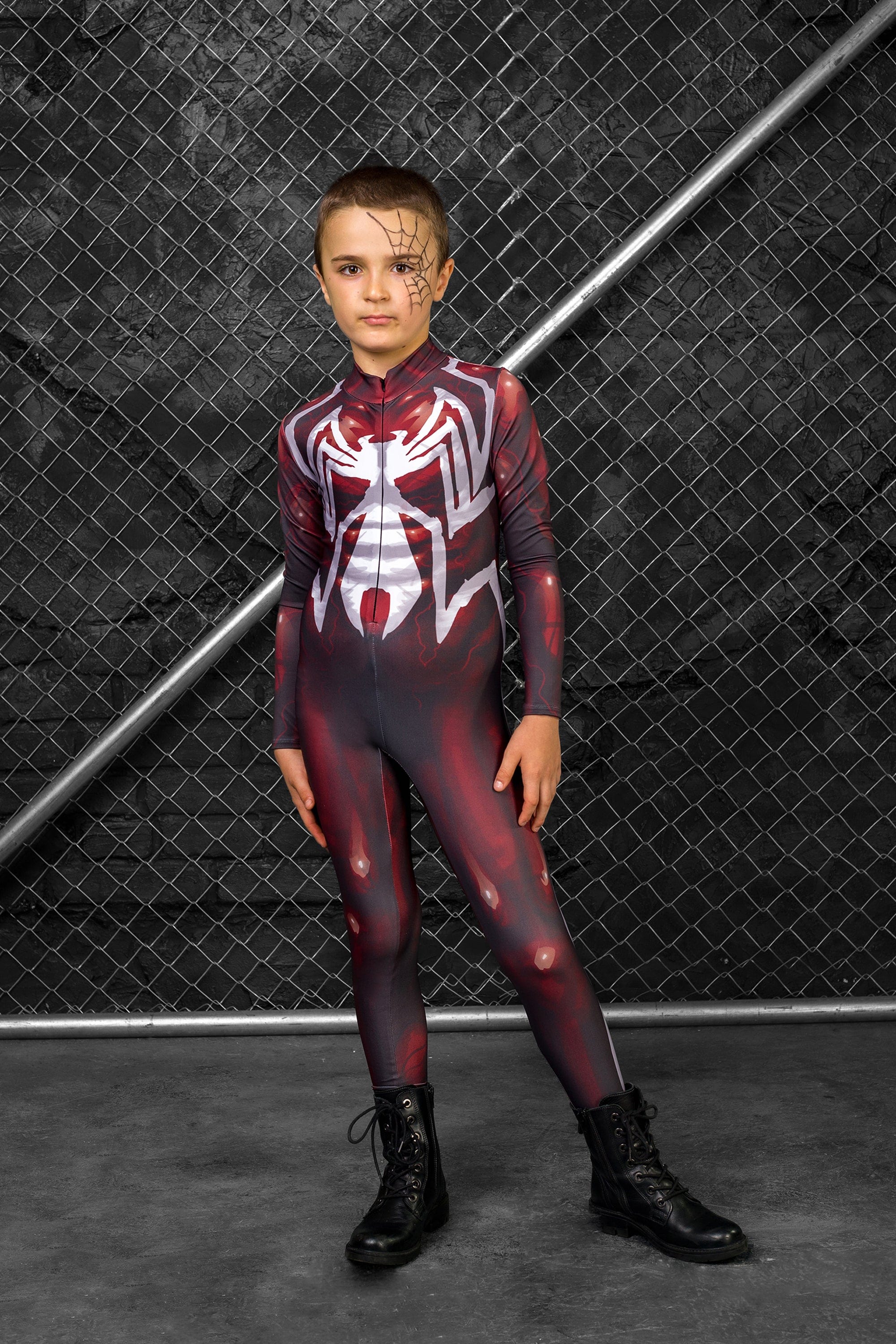 Red Spider Boys Costume
