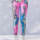 Kawaii Pop Art Leggings Leggings >> BADINKA