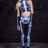 X-Ray Skeleton Leggings Leggings >> BADINKA