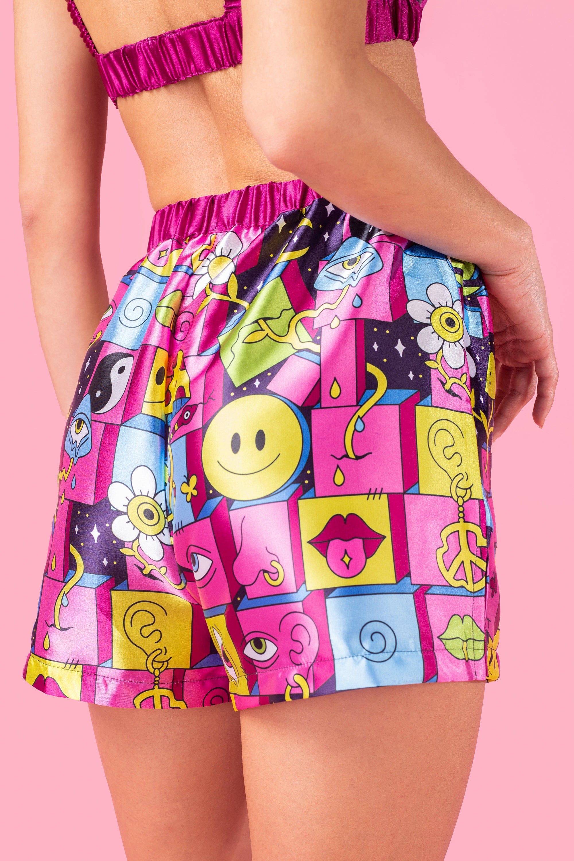 Spaced Out Slippy PJ Shorts