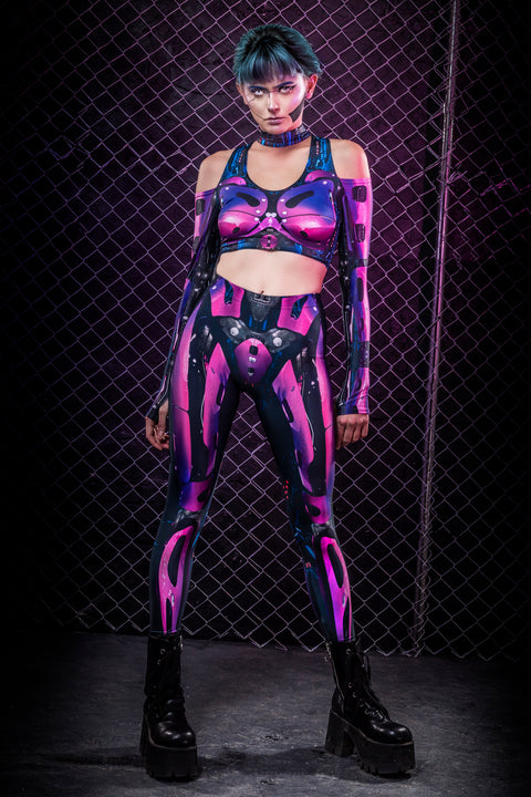 Cyberware Android Magenta Long Sleeve Set