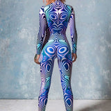 Purple Liquid Costume Bodysuit >> BADINKA