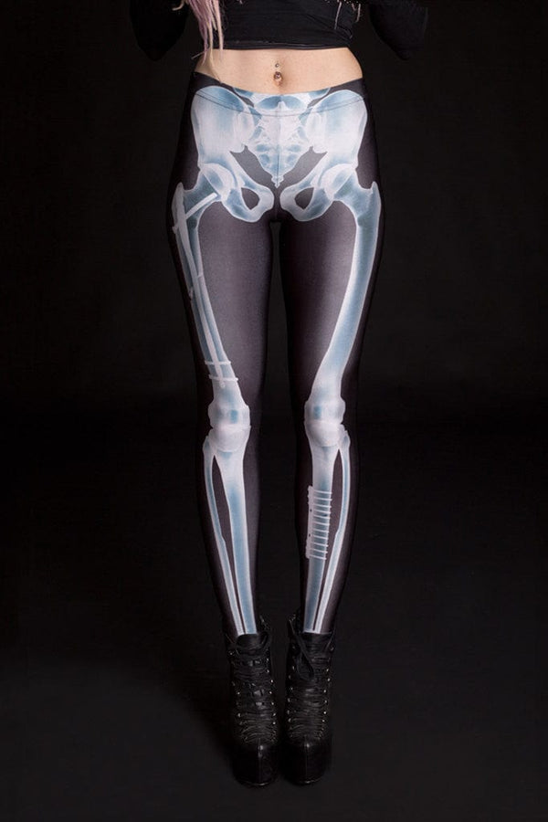 X-Ray Skelett-Leggings