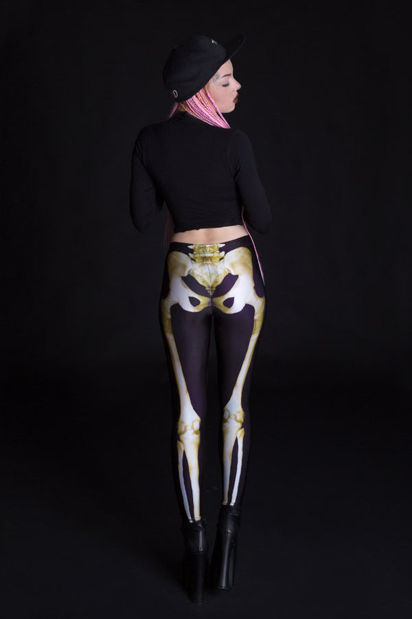 Friedhofs-Skelettleggings