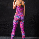 Pink Fractalz Catsuit Bodysuit >> BADINKA