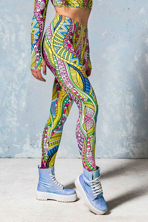 Aqua Knot Leggings