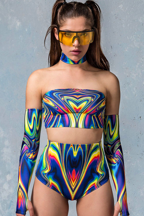 Jaded Liquid Tube Top Set