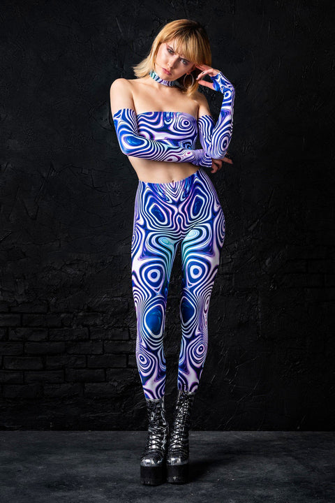 Purple Liquid Tube Top Set