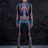 Rainbow Skeleton Costume