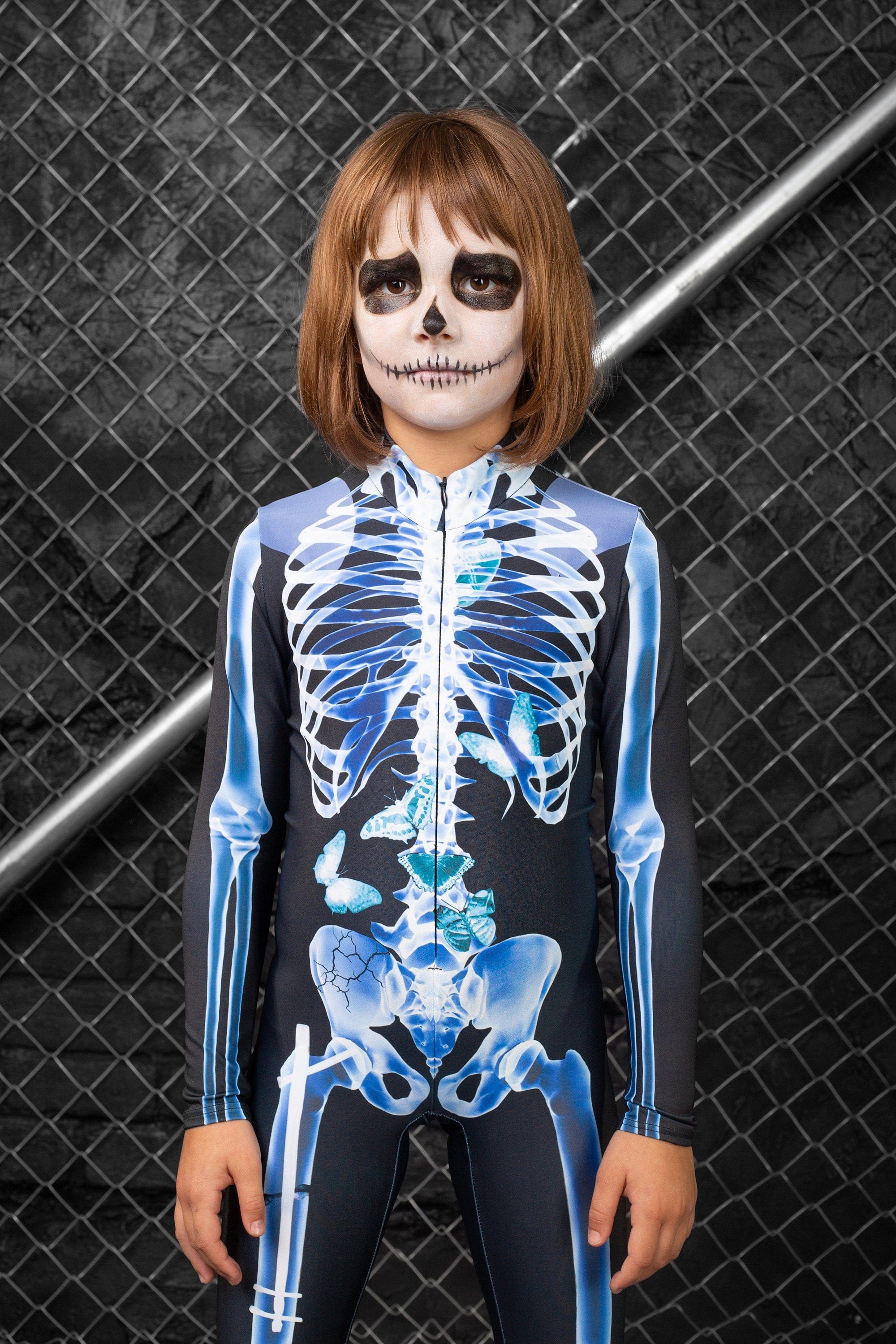 Girl's X-Ray Skeleton FZ Costume