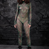 Sultry Serpent Mesh Costume