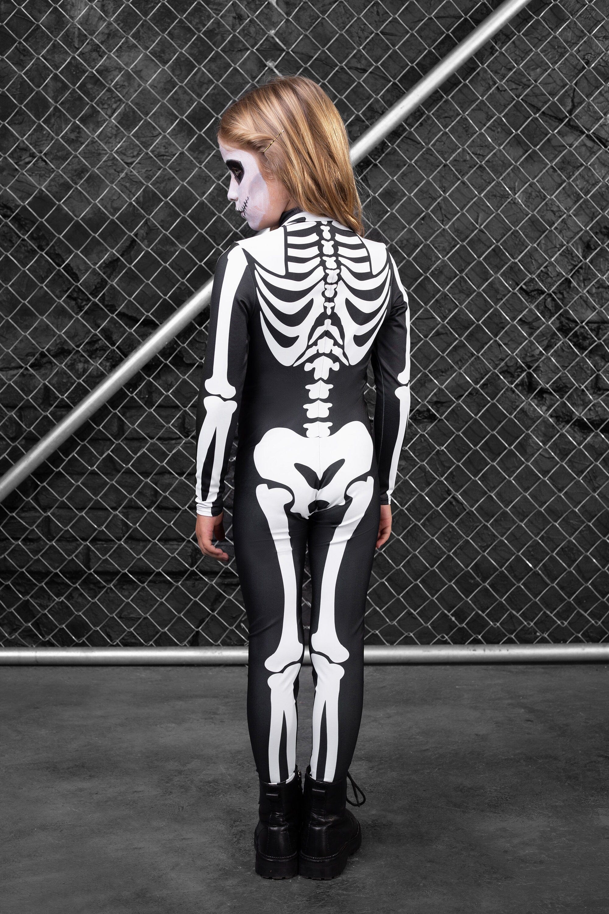 Girl's Bossy Skeleton Costume
