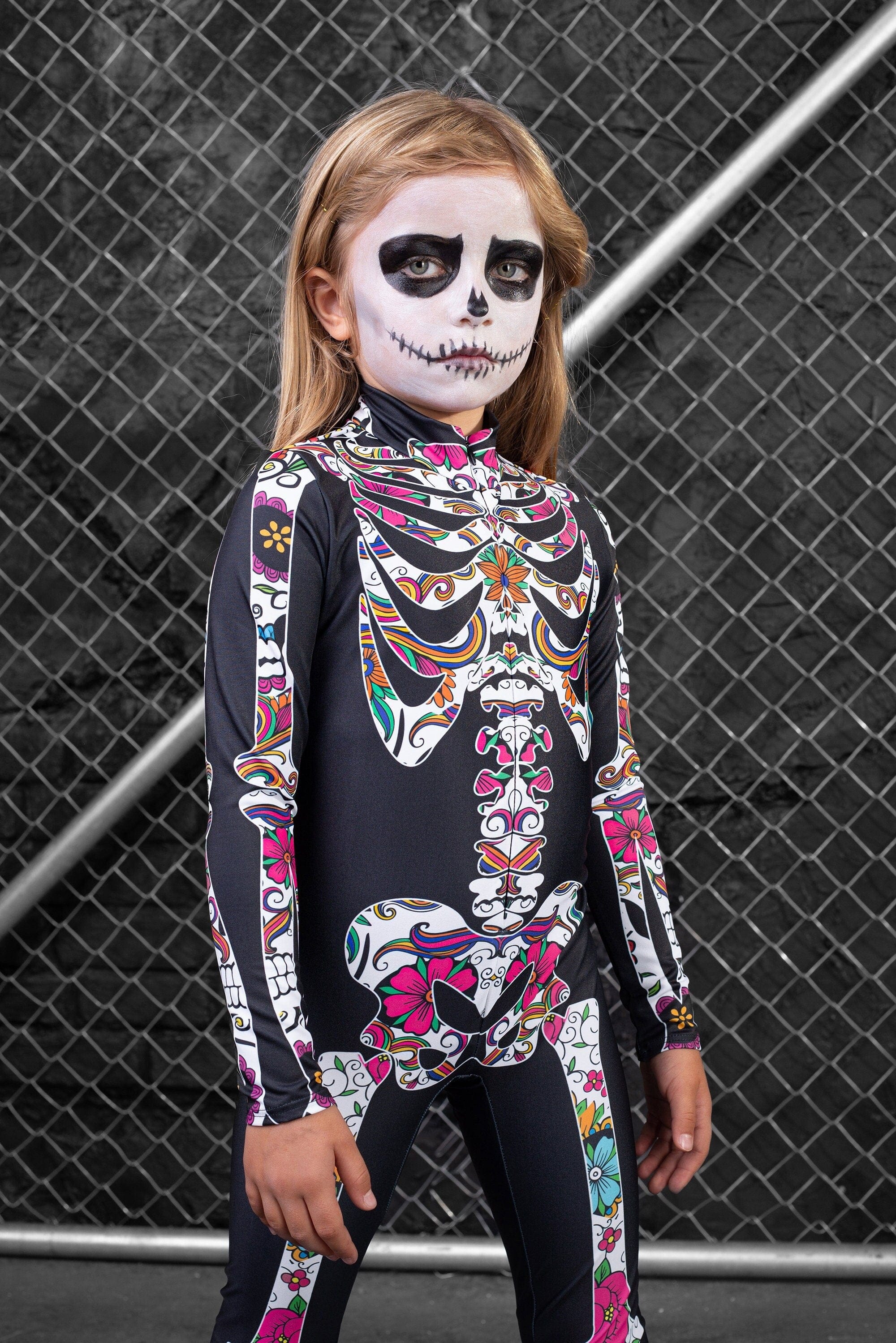 Girls Bohemian Skeleton Costume