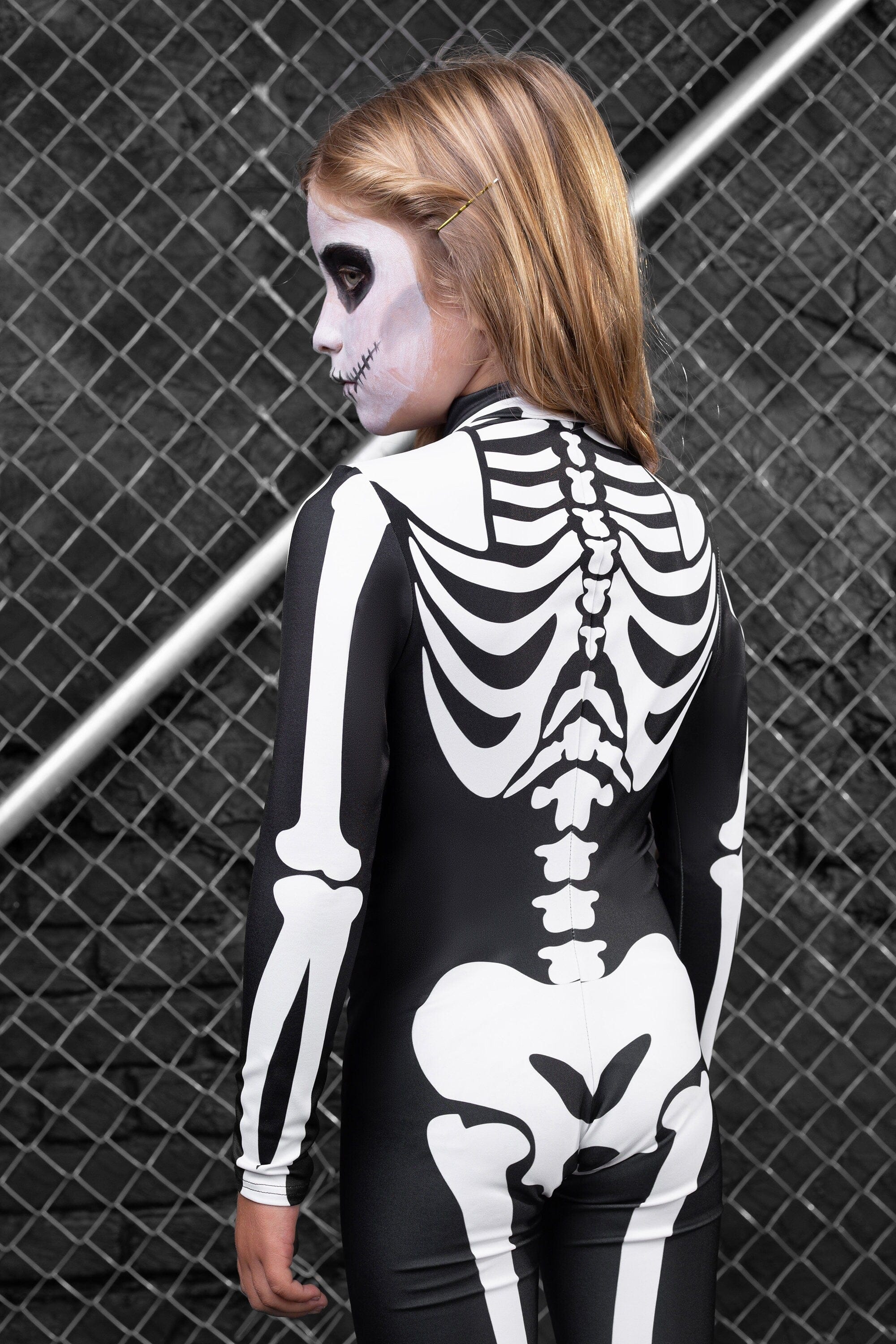 Girl's Bossy Skeleton Costume